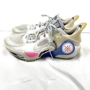 Li-Ning Way of Wade Fission 8 Basketball Sneakers Men 9.5 White Pink ABPT029-11